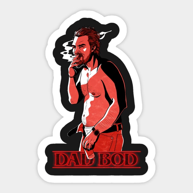 Hopper's Hot Dad Bod Sticker by PinkInDetroit